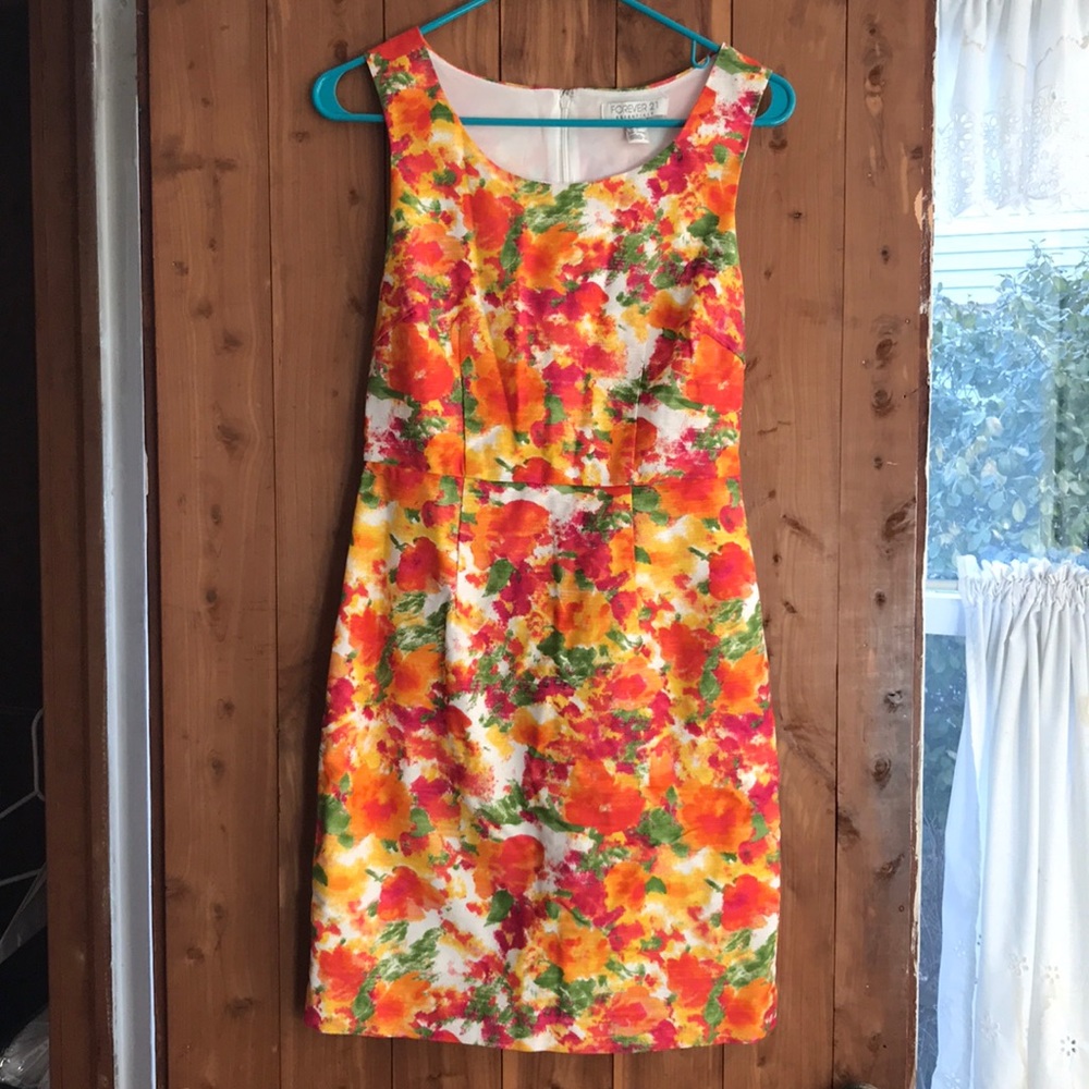 Forever 21 Floral print sheath dress